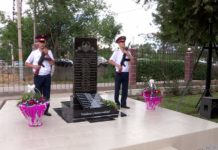 В ЮКО открыли памятник правоохранителям
