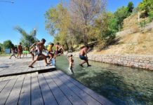 В Шымкенте за две недели привели в надлежащий вид зону отдыха на Кошкарате Купание. Кошкарата. Лето. Купалка. Вода