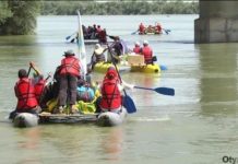 Юные туристы отправились в сплав по Сырдарье