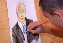 В Шымкенте особые дети рисуют президента