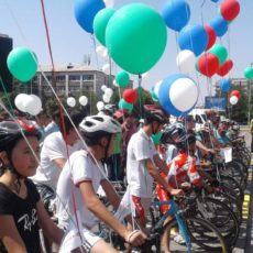 В Шымкенте торжественно стартовал велопроект Shymkent bike