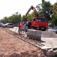 В Шымкенте началась реконструкция тротуаров