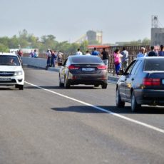 Часть большого транспортного моста в Шымкенте открыта для движения