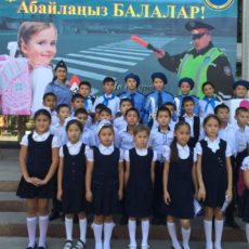 В Шымкенте прошел парад юных инспекторов