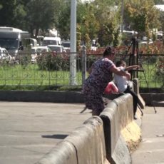 Как в Шымкенте горожане переходят дороги