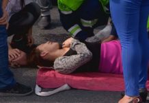 В Шымкенте автомобиль сбил девушку на пешеходном переходе