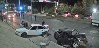 В Шымкенте в ДТП пострадали водители, пассажиры и пешеход