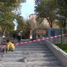 В Шымкенте в 17 микрорайоне ремонтируют сквер