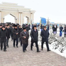 Аким ЮКО открыл в Арыси дендропарк и остался недоволен состоянием города