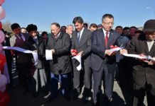 Акимы Шымкента и ЮКО торжественно открыли новый мост через ж/д пути