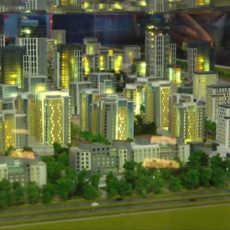 Журналистам и депутатам Шымкента показали город будущего Shymkent city Макет города будущего Shymkent city