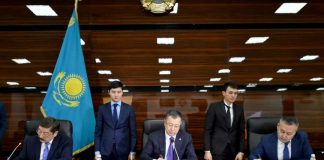 Туркестан укрепит целостность Тюркского мира Церемония трехстороннего подписания плана мероприятий, проводимых в рамках проекта «Туркестан - культурная столица Тюркского мира»