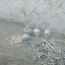 На стройке в Шымкенте обнаружены останки людей
