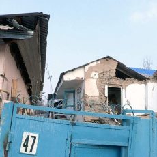 От взрыва обрушился дом в Шымкенте