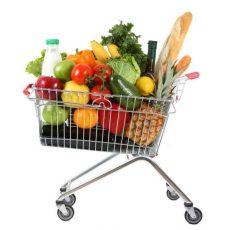 Акиматы и бизнес совместно будут устанавливать цены на продукты тележка с продуктами