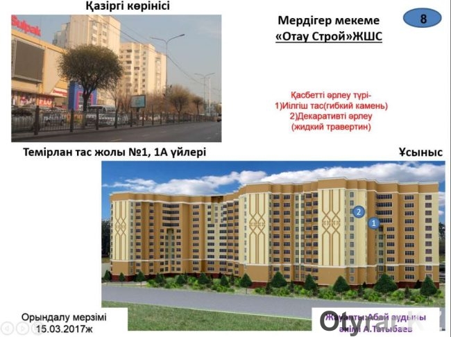 Эскизы новых фасадов многоэтажек в Шымкенте