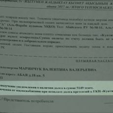 Шымкентцев вынуждают официально подтвердить долги за тепло
