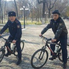 Велополиция Шымкента возобновила свою работу Велопатрули возобновили свою работу