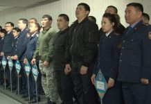 В Шымкенте полицейские стреляли из боевого оружия Участники соревнований по стрельбе ДВД ЮКО