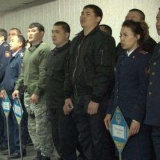 В Шымкенте полицейские стреляли из боевого оружия Участники соревнований по стрельбе ДВД ЮКО