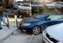 Тротуар превратили в стоянку!!! Тротуар превратили в стоянку