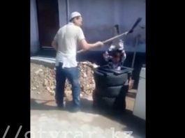В Шымкенте найден герой ролика с избиением ребенка лопатой