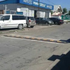 В Шымкенте устанавливают «лежачих полицейских» Лежачие полицейские в Шымкенте