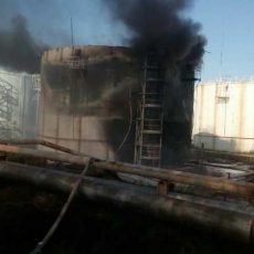 Стали известны официальные подробности тушения пожара на нефтебазе Горит нефтебаза