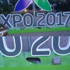Одну из инсталляций EXPO в Шымкенте уже сломали Сломанная инсталляция Экспо