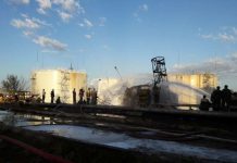 Семья погибшего при пожаре сотрудника нефтебазы получит миллион тенге Пожар локализован в Шымкенте