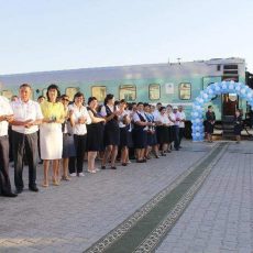 Запущен новый поезд «Кызылорда-Бесарык-Туркестан» Запущен новый поезд