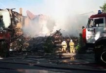 Пожар в Шымкенте разрушил старейшее здание города до основания Пожар в Шымкенте разрушил здание до основания