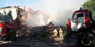 Пожар в Шымкенте разрушил старейшее здание города до основания Пожар в Шымкенте разрушил здание до основания