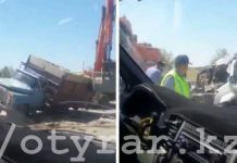 В Сети появилось видео последствий ДТП, погубившего депутата и советника акима ЮКО