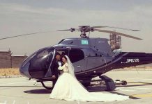 Молодожены из Шымкента заплатили за вертолет больше полмиллиона тенге за 60 минут Заказать вертолет на свадьбу стоит около полумиллиона тенге
