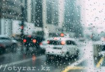 Штормовое предупреждение объявлено в Шымкенте и Туркестанской области Дождь в городе