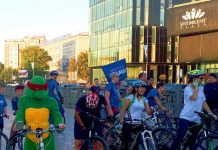 Шрек, Терминатор и Рафаэль вышли на улицы Шымкента провожать летний сезон Прощание с киносезоном в Шымкенте