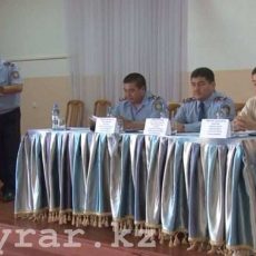 Полицейским Шымкента рассказали о преступлениях их коллег На встрече с УСБ ДВД ЮКО