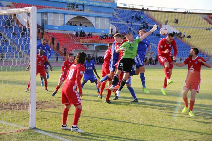 «Ордабасы» на последних секундах вырвал победу в матче с «Акжайыком»