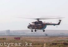 В Шымкенте прошли боевые учебные вылеты истребителей и вертолетов Вертолеты - учения в Шымкенте