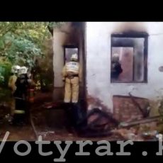 Сильный пожар произошел в 20-ти метрах от здания ТК «Отырар TV»