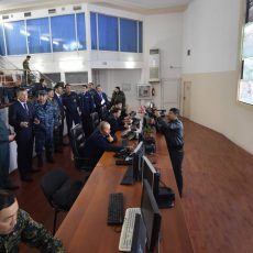 Аким ЮКО ознакомился с ходом штабных учений Аким ЮКО на штабных учениях