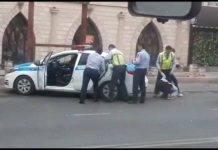 Ударивший девушку в живот шымкентский полицейский не будет наказан Ударивший девушку в живот шымкентский полицейский не будет наказан.