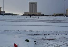 Новогодние елки в Шымкенте будут восстановлены Здесь была елка