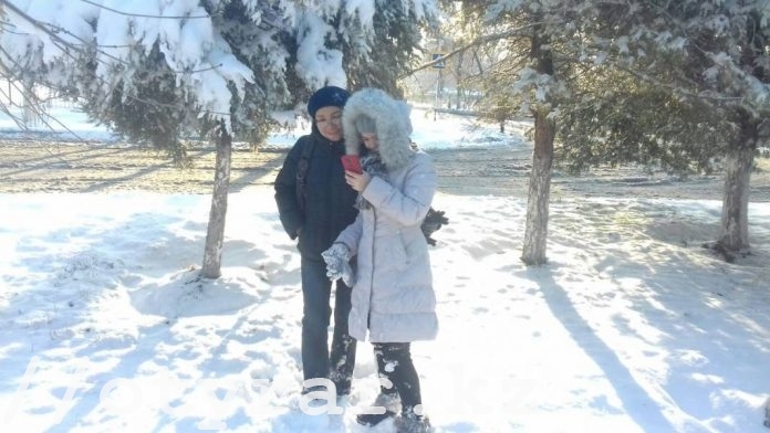 Снежный декабрь в Шымкенте