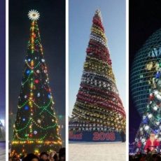 В каком городе Казахстана самая красивая елка