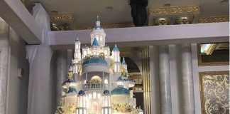 В Шымкенте на свадьбе подали торт за несколько десятков тысяч евро от Рената Агзамова Ренат Акзамов с тортом в Шымкенте