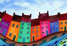 А вы умеете гулять по городу? Картина