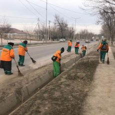 В Шымкенте идет подготовка к весеннему сезону и первым весенним праздникам Уборка города к весенним праздникам
