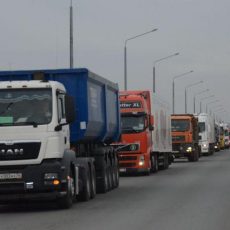 С 1 марта по 1 апреля на дорогах ЮКО ограничено движение грузовиков Грузовики на дороге